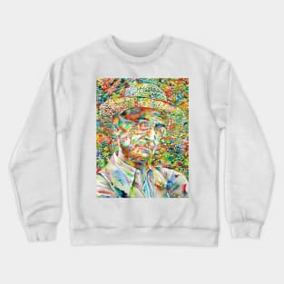 HERMANN HESSE - watercolor portrait .5 Crewneck Sweatshirt